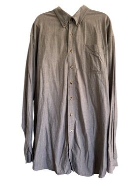 ☀️4/$15☀️L.L. Bean Men's Long Sleeve Button-Down Shirt - Gray